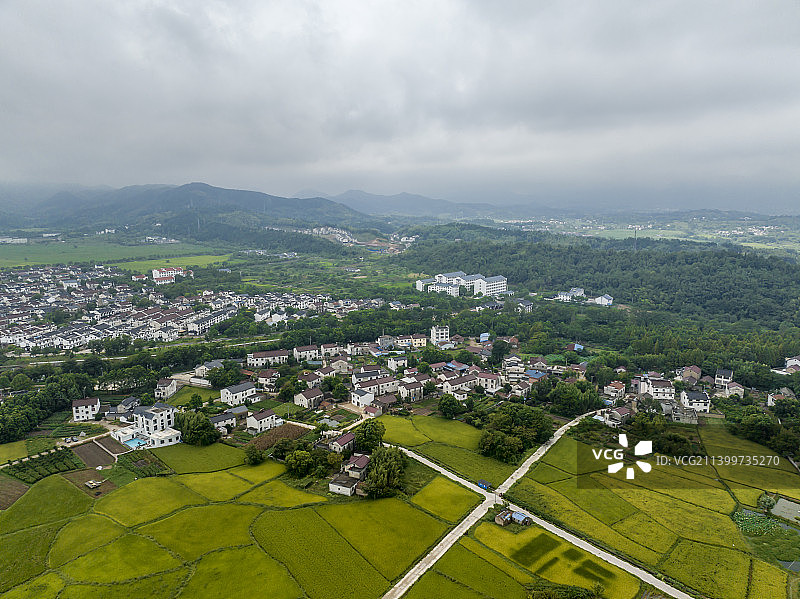安徽省池州市青阳县庙前镇风光图片素材