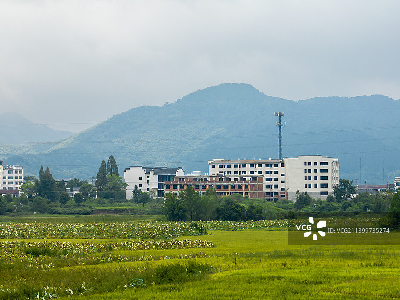 安徽省池州市青阳县庙前镇风光图片素材