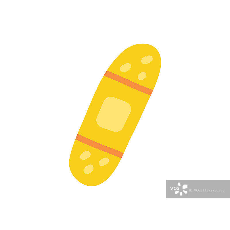 黄色医用贴片图片素材