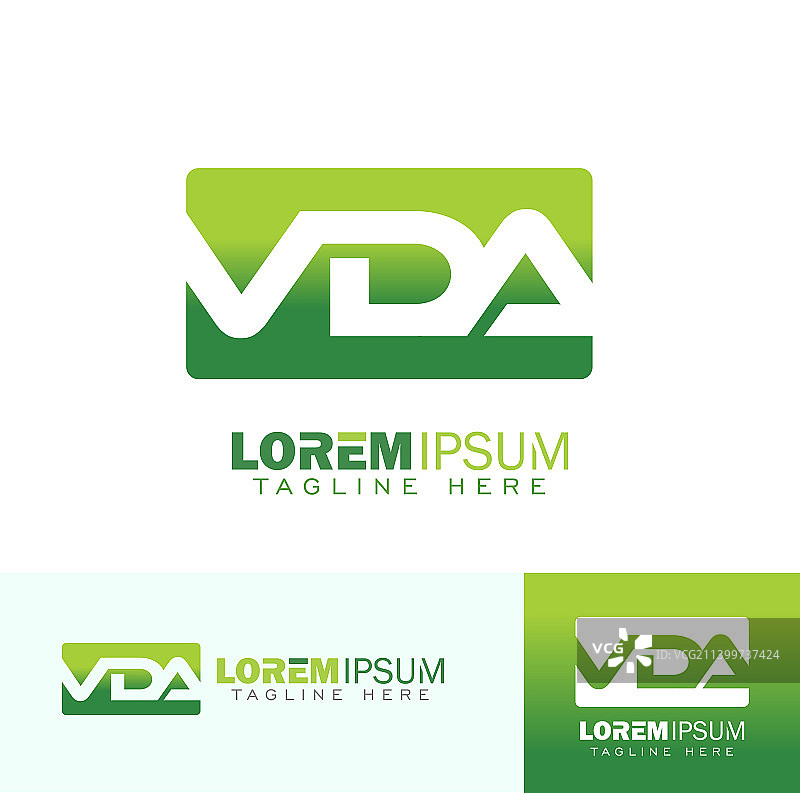 VDA字母标志图片素材