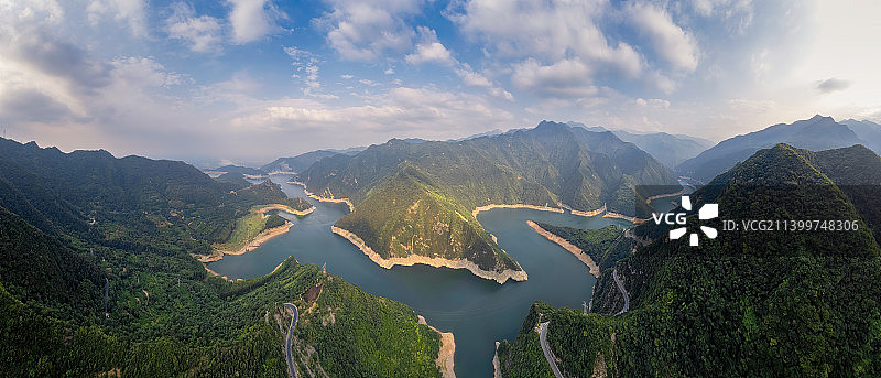 陕西省西安市秦岭黑河金盆水库图片素材