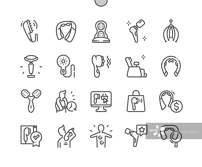 用于放松的身体按摩设备图片素材