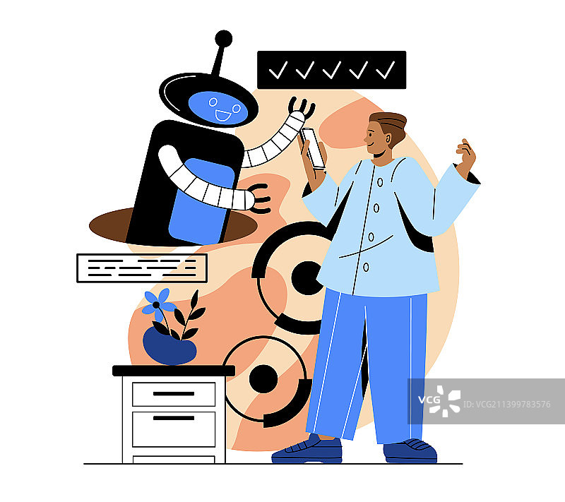 在线沟通与支持服务图片素材