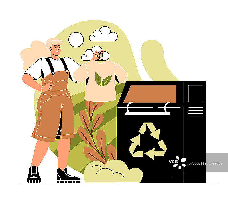 可持续生活方式概念图片素材