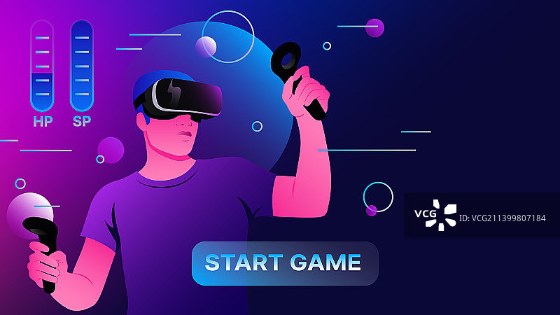 元宇宙休闲活动中的电子游戏图片素材