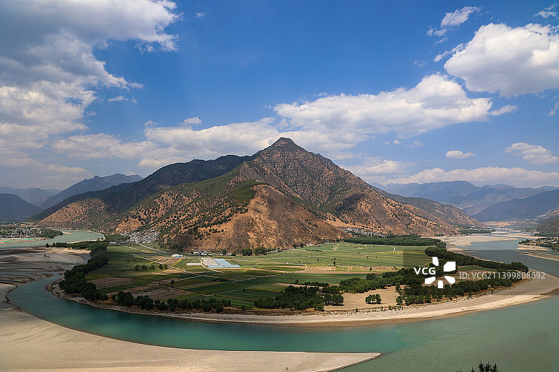 长江第一湾图片素材