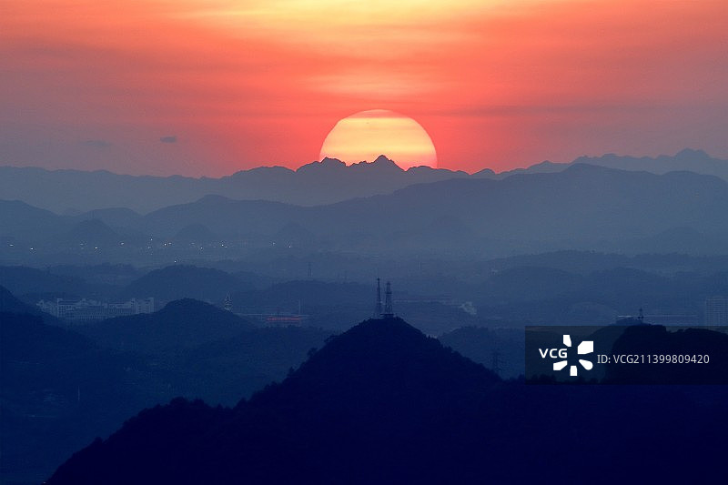 【日落高坡】图片素材
