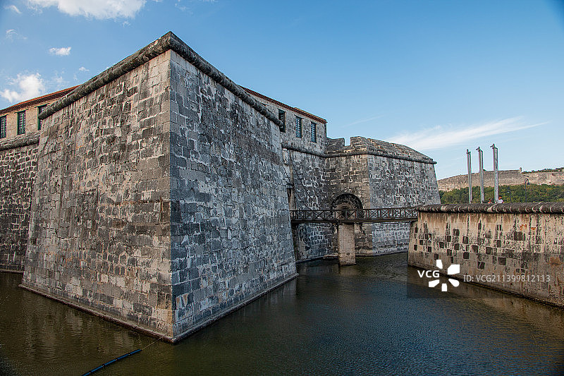 护城河堤图片素材