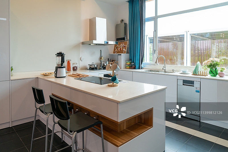 现代装修风格厨房图片素材