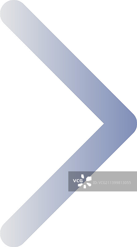 右箭头扁平渐变色UI图标图片素材