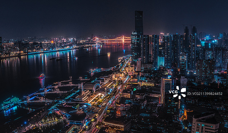 武汉江滩夜色图片素材