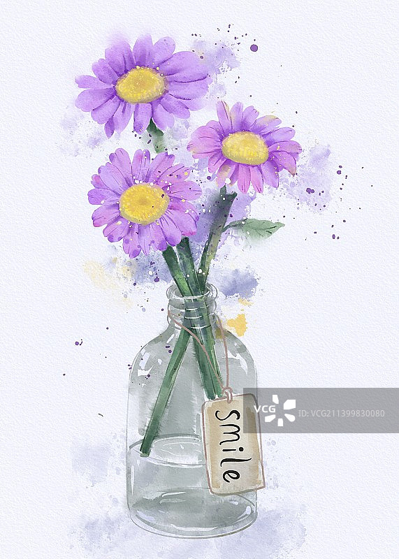 水彩花卉图片素材