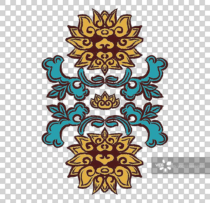 莲花纹样图片素材