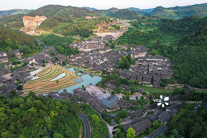 贵州省遵义市播州区乌江寨风光图片素材