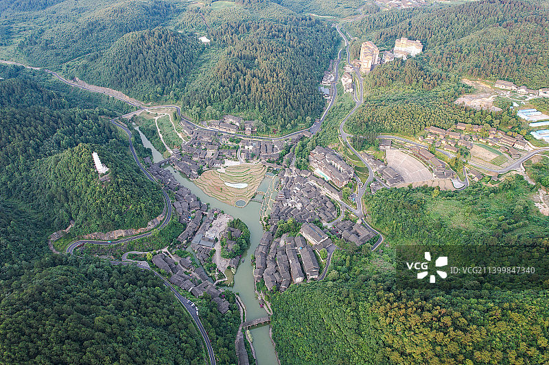 贵州省遵义市播州区乌江寨风光图片素材