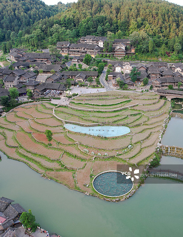贵州省遵义市播州区乌江寨风光图片素材