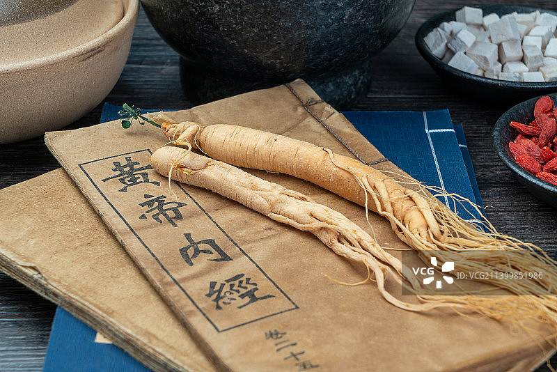 中医中药材人参图片素材