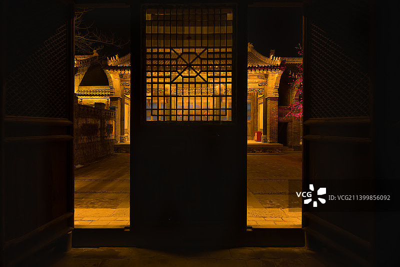 古城夜色图片素材