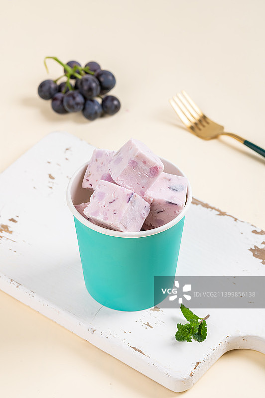 炒酸奶图片素材