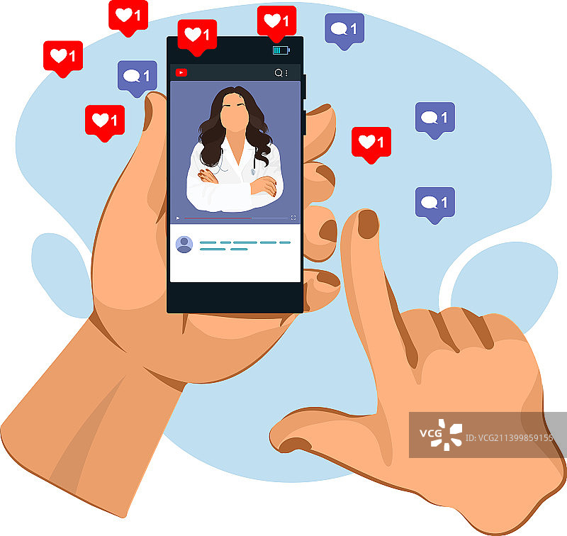 医生正在打电话图片素材