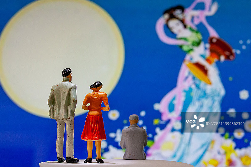 四川省绵阳市中秋创意图图片素材