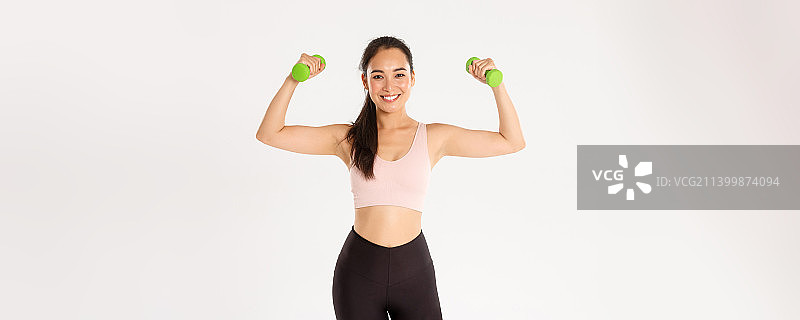 健身、健康生活方式和幸福概念：强壮的肖像图片素材