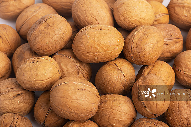 坚果零食-核桃白底图图片素材