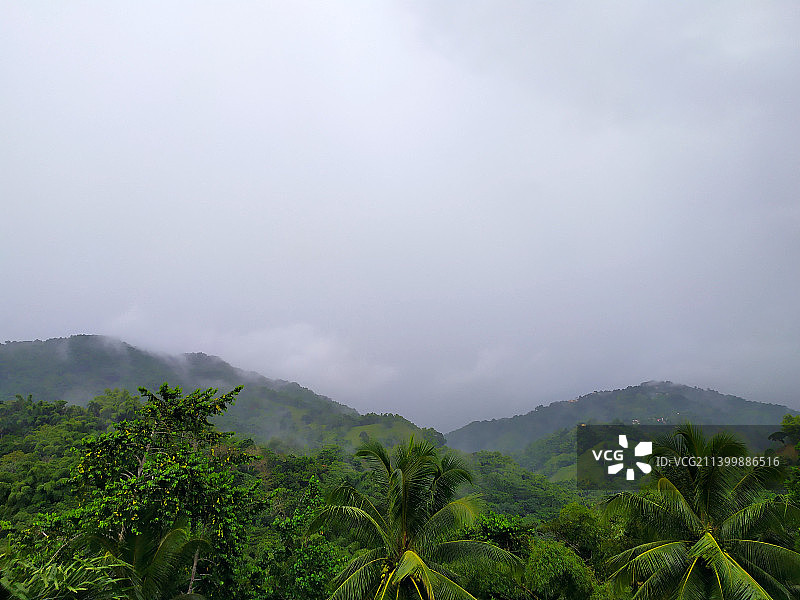 牙买加的壮丽山景图片素材
