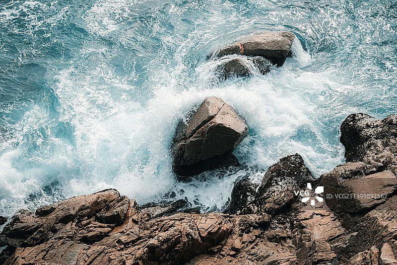 广东惠州双月湾海岸_海浪图片素材