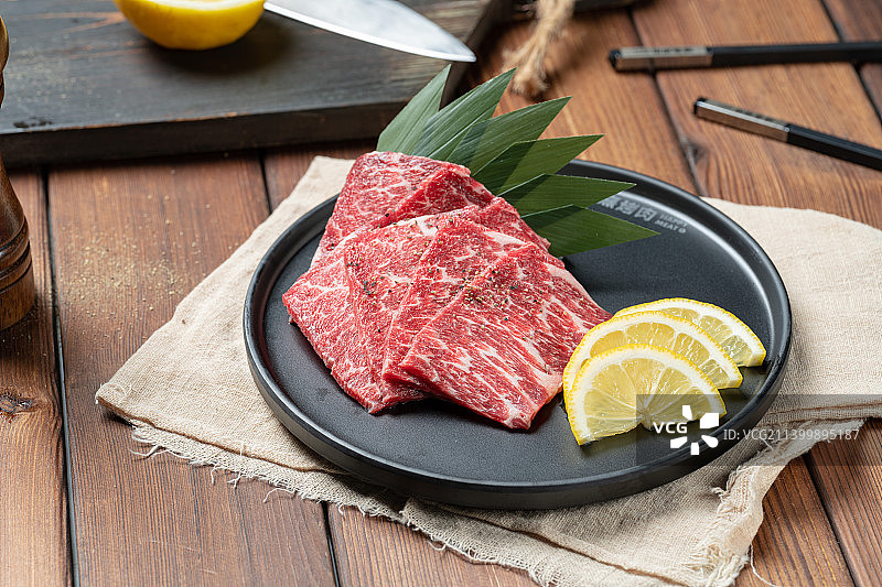 日式烧肉 日本烤肉 澳洲和牛 碳烤牛排 烤肥牛 厚切五花肉 烤肉菜品图片素材