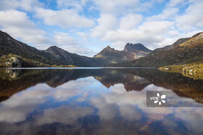 澳大利亚塔斯马尼亚湖光山色风光图片素材