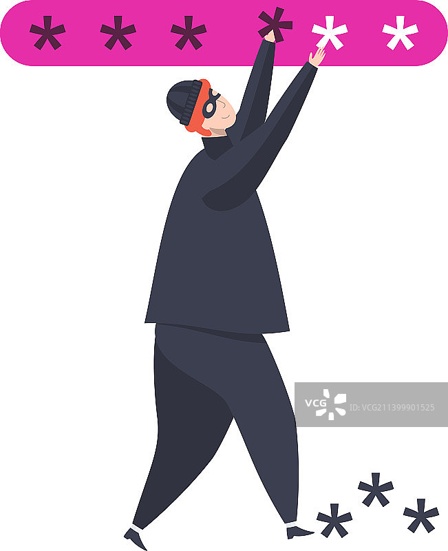 黑客密码破解网络攻击图片素材