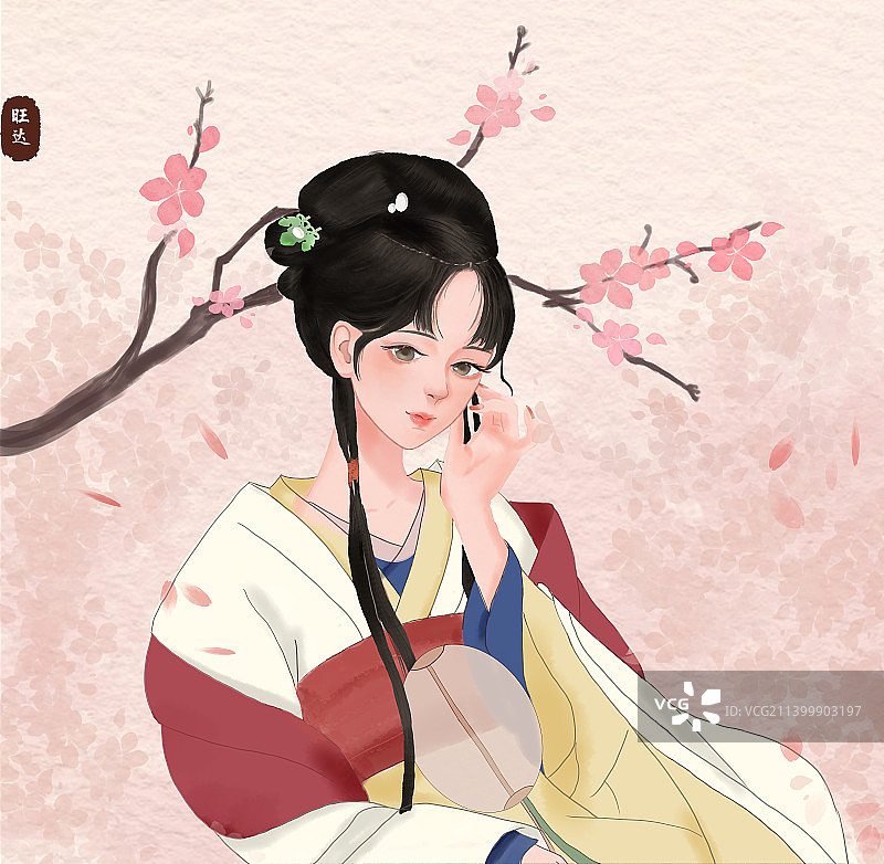 古风女子图片素材