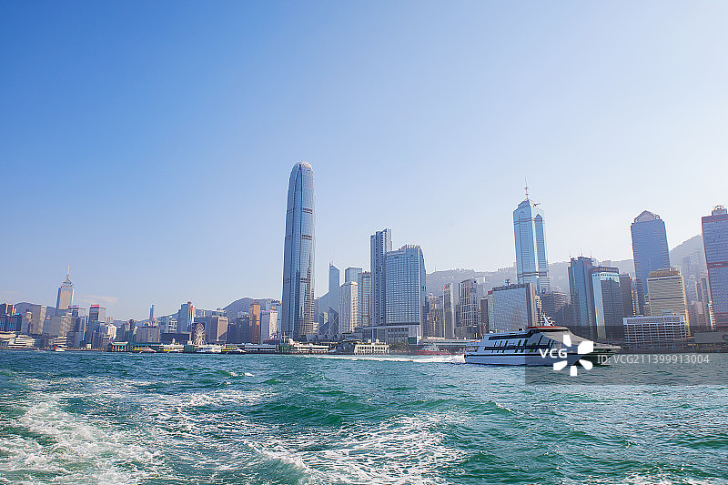 香港 中环 金融中心 商务 维多利亚港图片素材