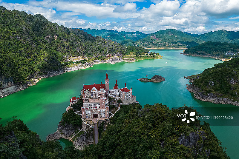 万峰湖城堡图片素材
