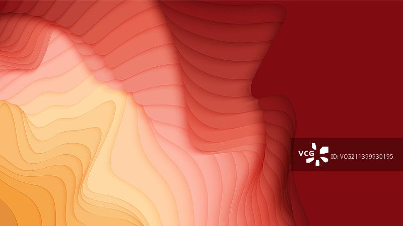 彩色纸张分层3D抽象渐变图片素材