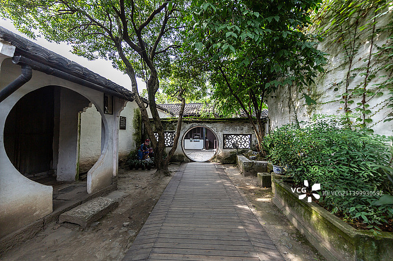 浙江绍兴鲁迅故里三味书屋（寿家台门）：后园图片素材
