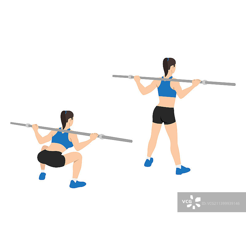 女人做相扑深蹲图片素材