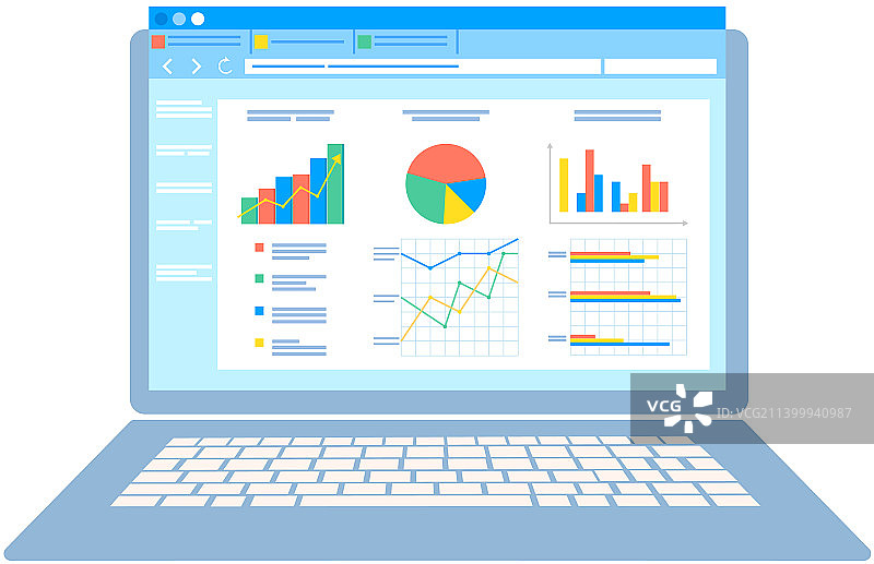 数据分析研究统计概念图片素材
