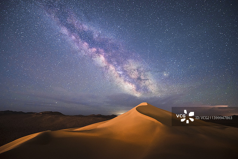 敦煌沙漠银河图片素材