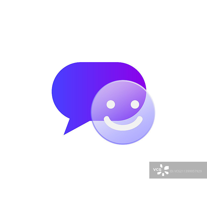 渐变玻璃质感反馈图标设计图片素材