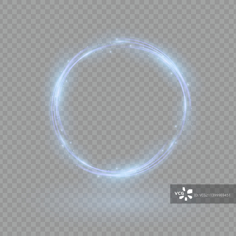 蓝色霓虹灯光圈火焰漩涡图片素材