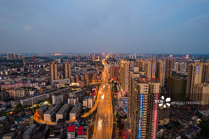 湖南衡阳衡州大道湘江大桥夜景图片素材