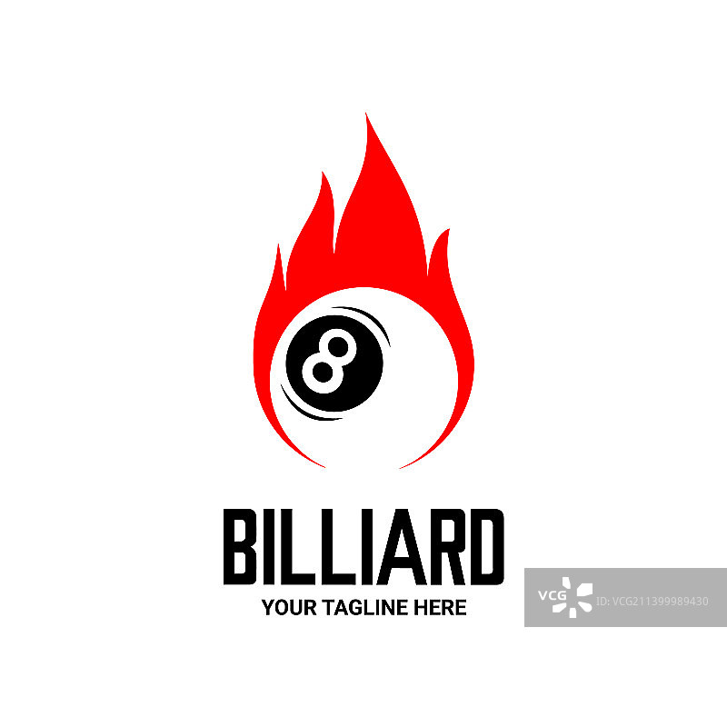 台球火焰图片素材
