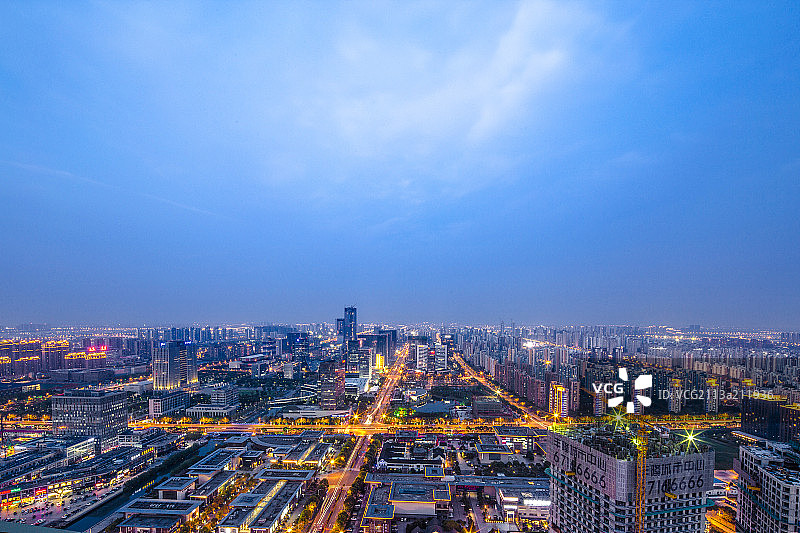 苏州工业园区夜景图片素材