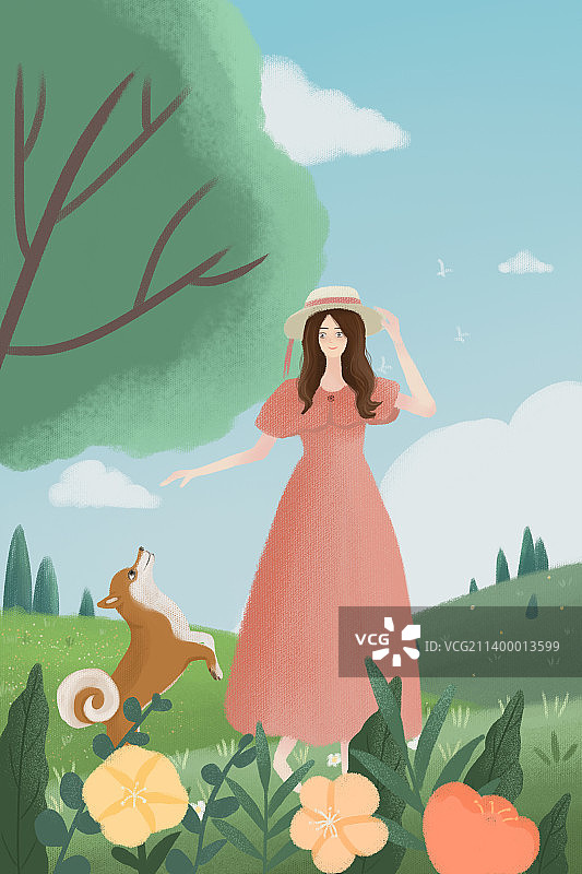 森系插画图片素材