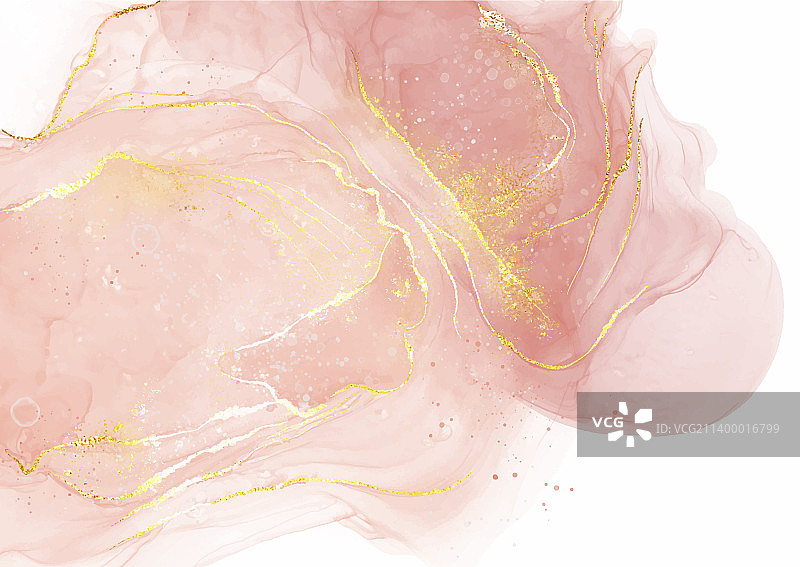 优雅柔和粉色酒精墨水背景图片素材