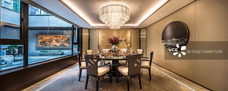 样板间餐桌图片素材