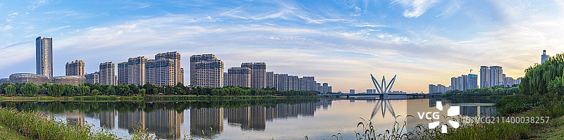 徒骇河初秋晨曦22.9图片素材