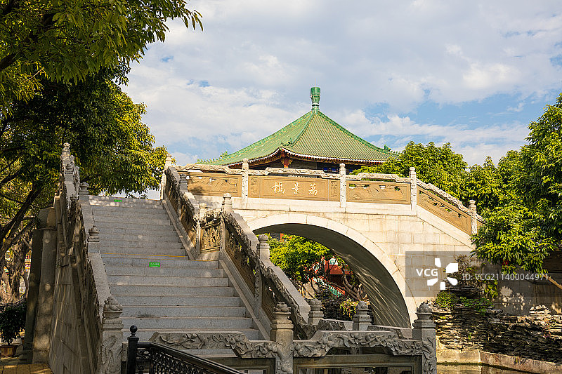 中国广东广州番禺区宝墨园园林景观图片素材
